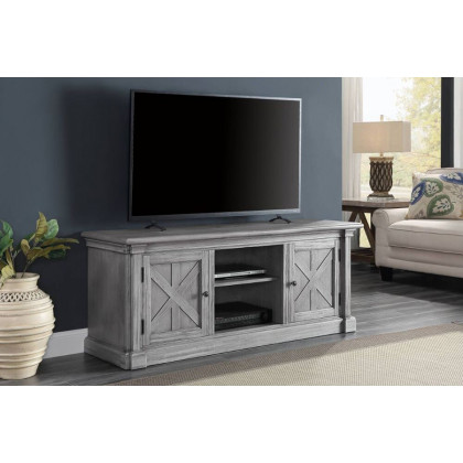 ACME - Lucinda TV Stand in Gray Oak