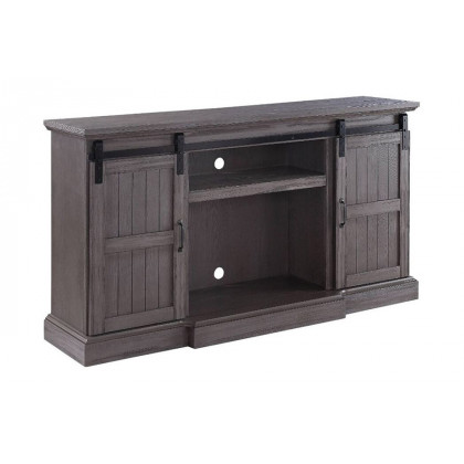 ACME - Admon TV Stand with Fireplace in Gray Oak
