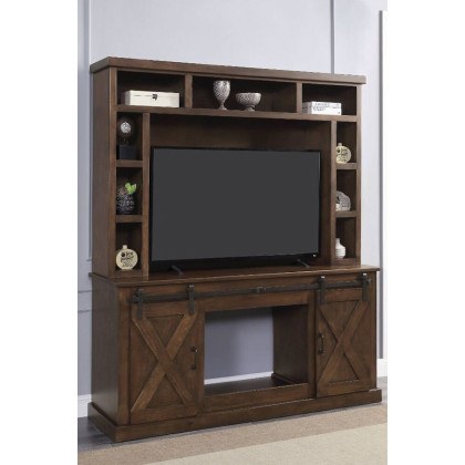 ACME - Aksel Entertainment Center (Include 91617Fir) in Walnut