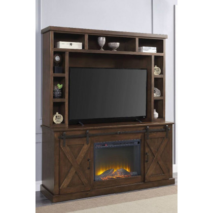 ACME - Aksel Entertainment Center (Include 91617Fir) in Walnut