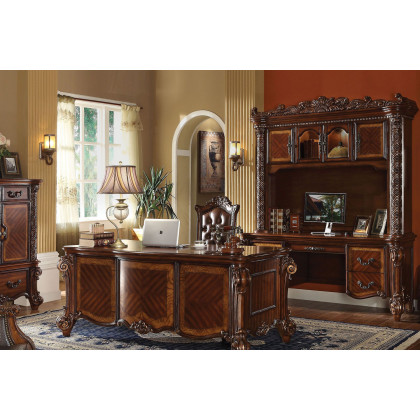 ACME Vendome Executive Arm Chair - Cherry Brown