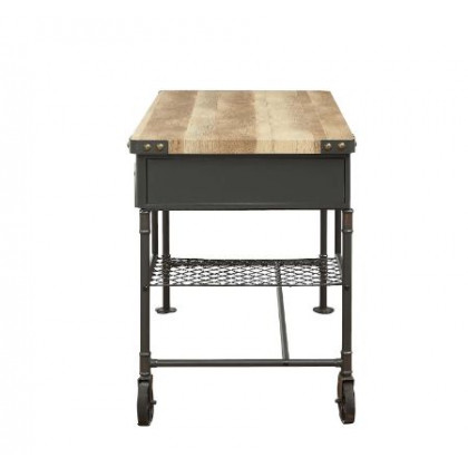 ACME - Itzel Desk in Antique Oak/Sandy Gray
