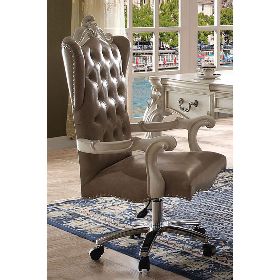 ACME Versailles Executive Chair - Vintage Gray