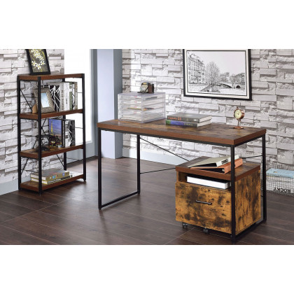 ACME - Bob Writing Desk (Same Ac00906) in Weathered Oak/Black