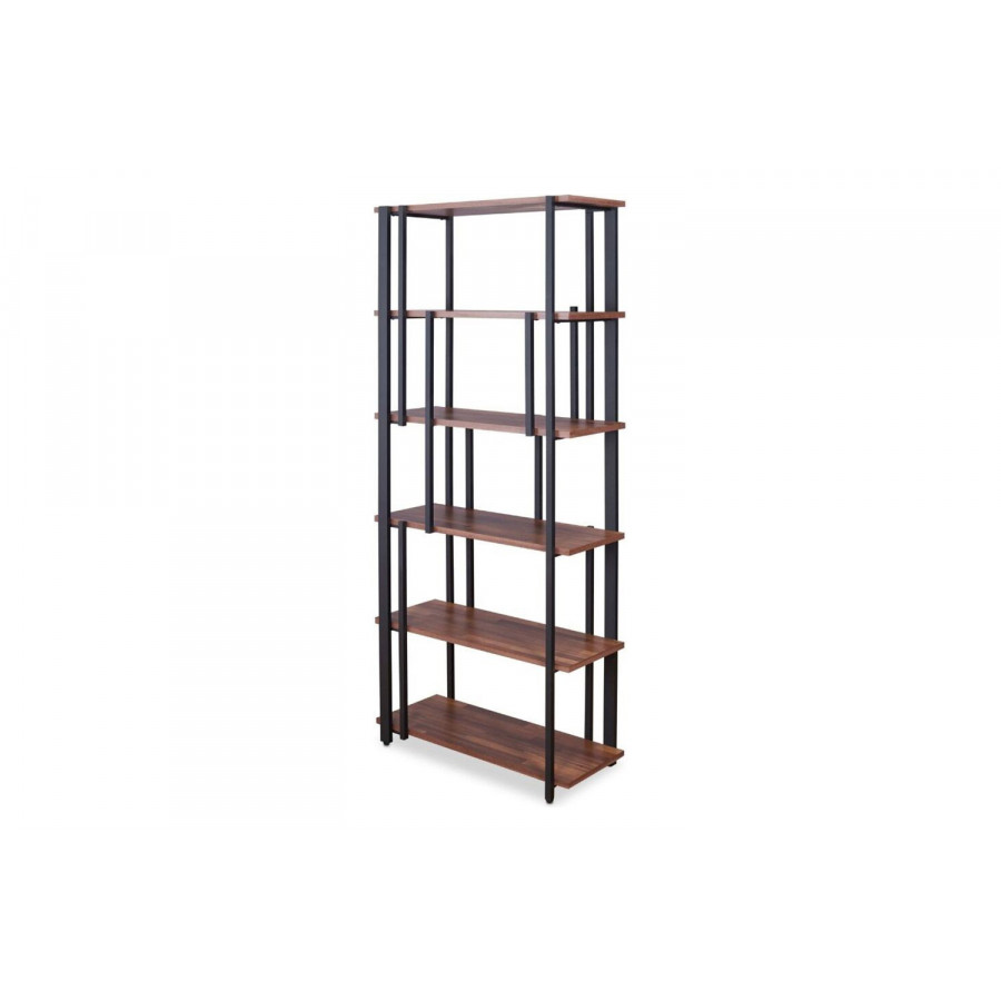 ACME - Sara Bookshelf in Walnut/Sandy Black (92406)