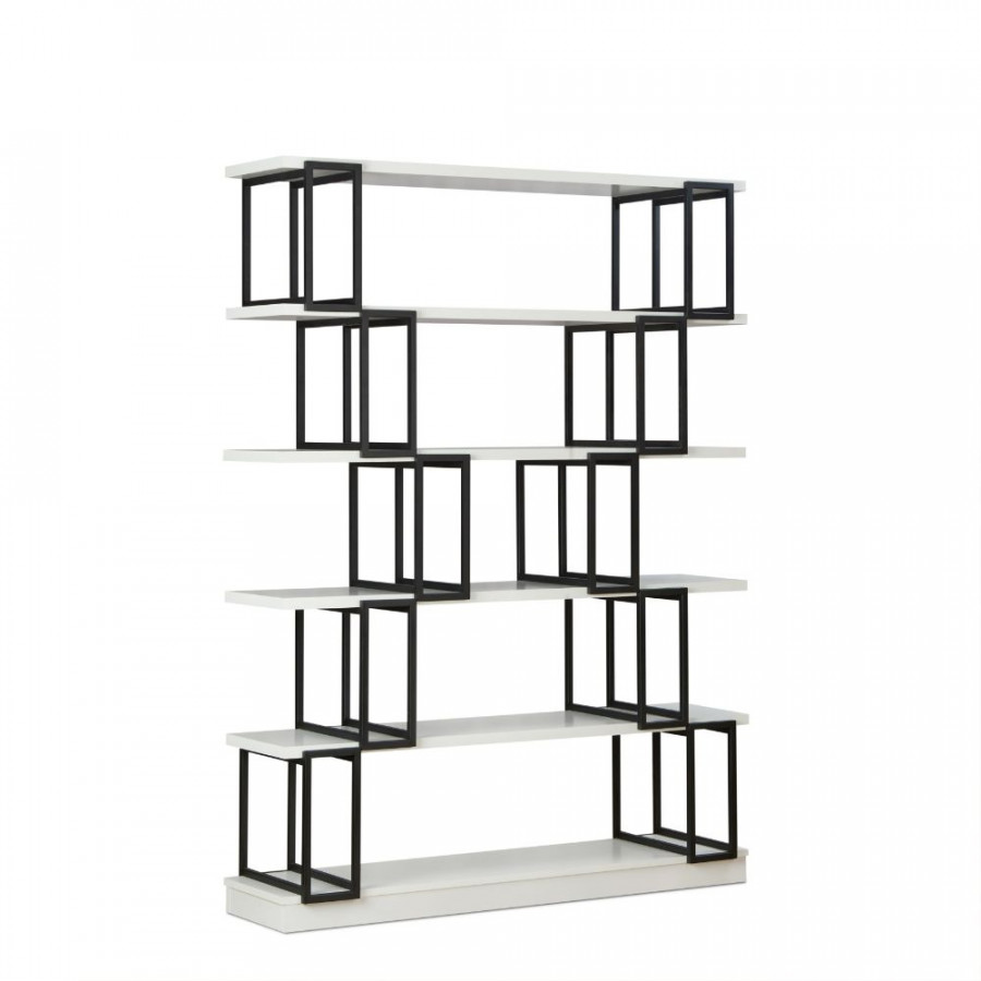 ACME - Verne Bookshelf in White/Black