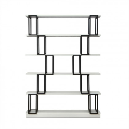 ACME - Verne Bookshelf in White/Black