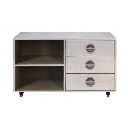 ACME - Brancaster Cabinet in Aluminum (92427)