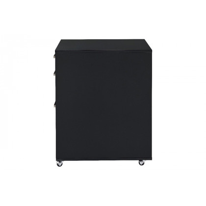 ACME Coleen Cabinet - Black High Gloss/Chrome