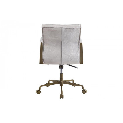ACME Attica Executive Office Chair - Vintage White Top Grain Leather