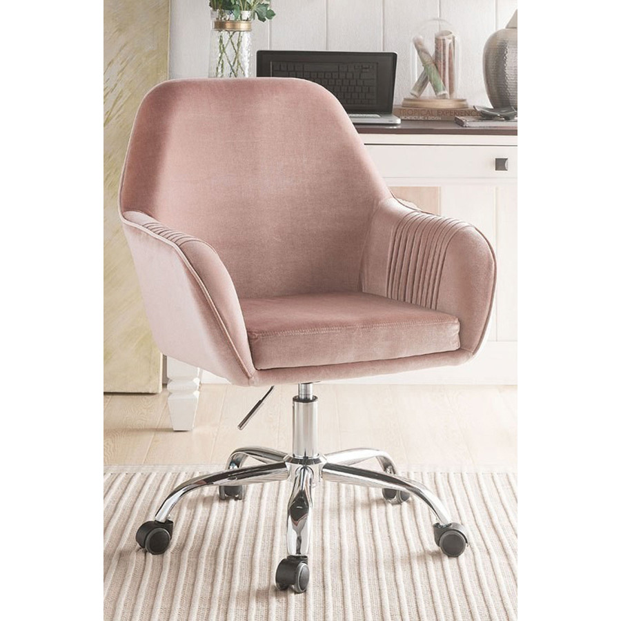 ACME - Eimer Office Chair in Peach/Chrome