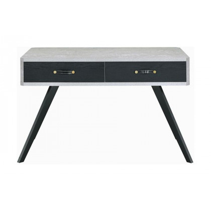 ACME - Magna Writing Desk in Faux Concrete/Black