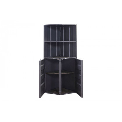 ACME - Cargo Corner Bookcase in Gunmetal