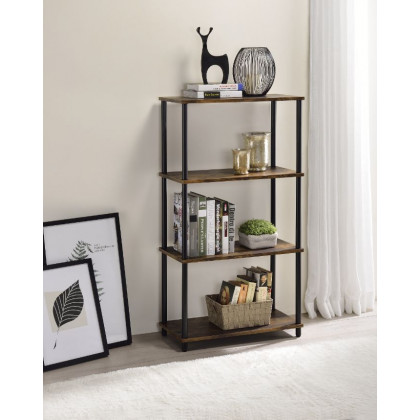 ACME Nypho Bookshelf - Weathered Oak/Black