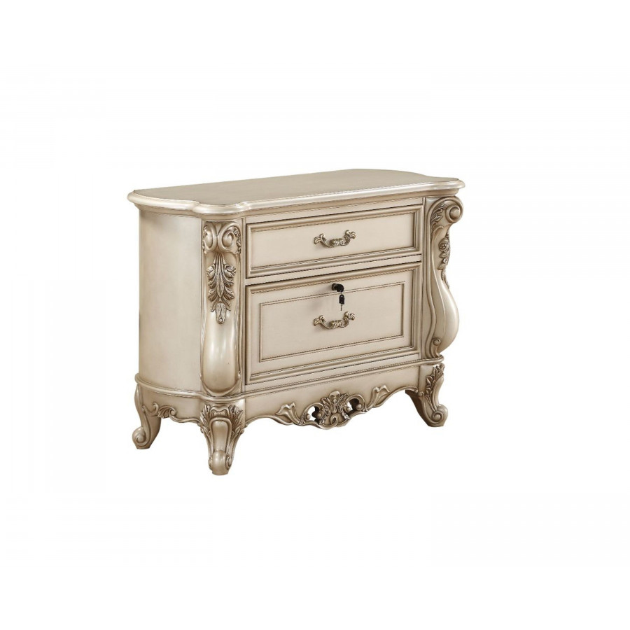 ACME - Gorsedd File Cabinet in Golden Ivory