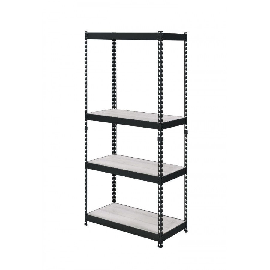 ACME Decmus Bookshelf - Natural/Black, 71"H (92780)
