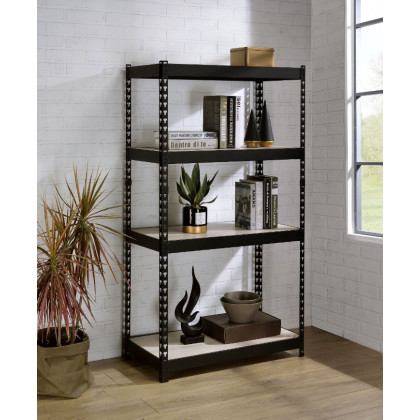ACME Decmus Bookshelf - Natural/Black, 60"H (92782)