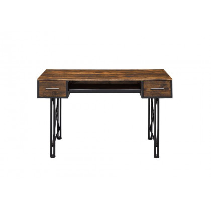 ACME - Settea Computer Desk in Weathered Oak/Black