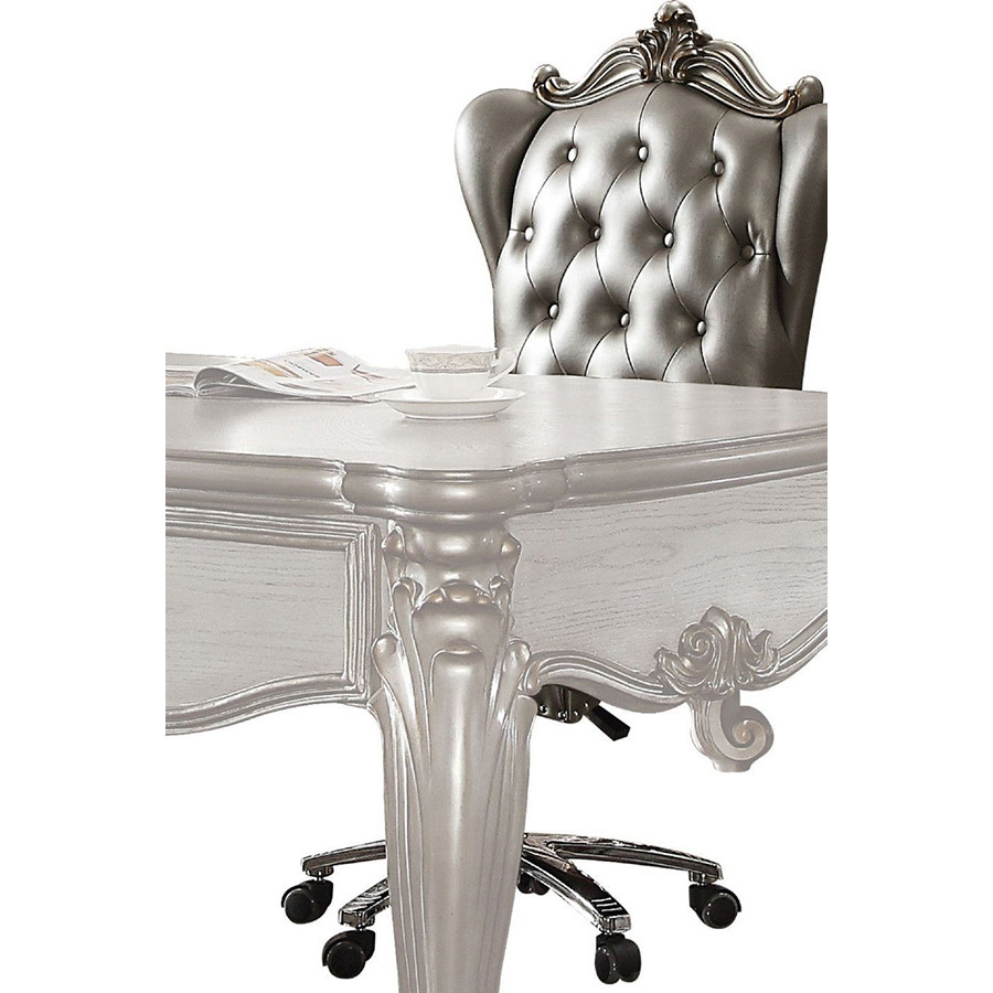 ACME Versailles Executive Office Chair - Silver/Antique Platinum