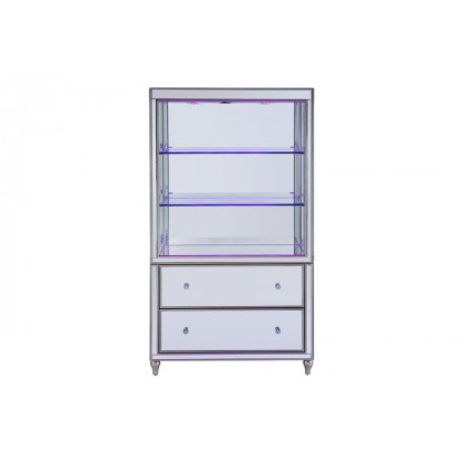 ACME - Dominic Bookcase in Mirrored