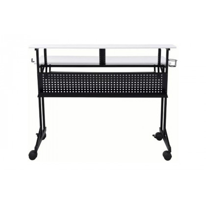 ACME Suitor Music Recording Studio Desk - White and Black