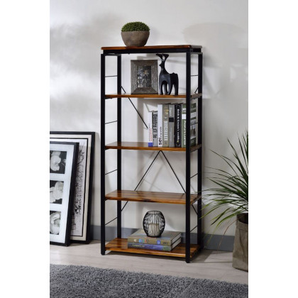 ACME Jurgen Bookshelf - Oak and Black