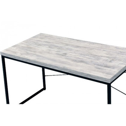 ACME Jurgen Desk - Antique White and Black