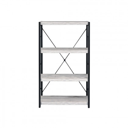 ACME Jurgen Bookshelf - Antique White and Black