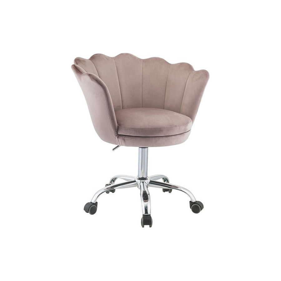 ACME - Micco Office Chair in Rose Quartz/Chrome