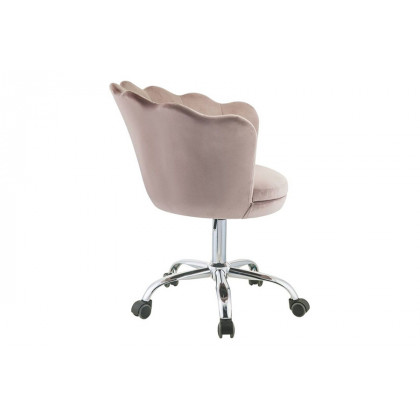 ACME - Micco Office Chair in Rose Quartz/Chrome
