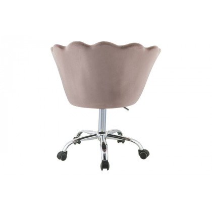 ACME - Micco Office Chair in Rose Quartz/Chrome