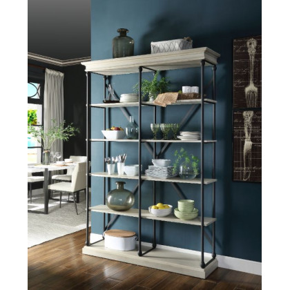 ACME Rukia 58" Bookshelf - White/Black