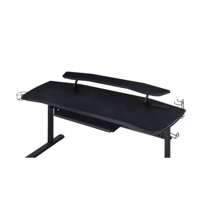 ACME Vildre Gaming Table with USB Port - Black Finish