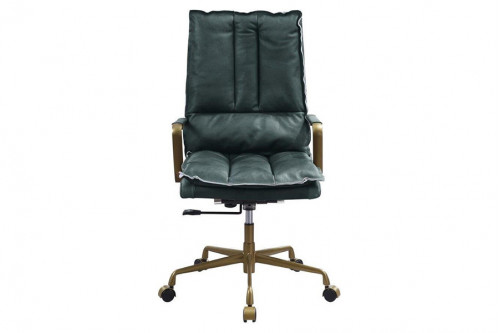 ACME™ Tinzud Office Chair - Dark Green Top Grain Leather