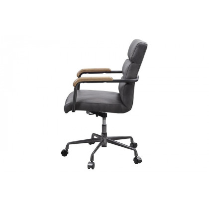 ACME Halcyon Office Chair - Gray Top Grain Leather