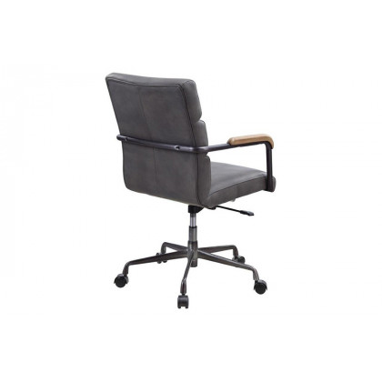ACME Halcyon Office Chair - Gray Top Grain Leather