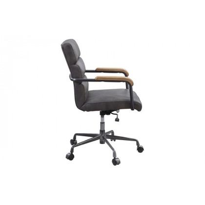 ACME Halcyon Office Chair - Gray Top Grain Leather