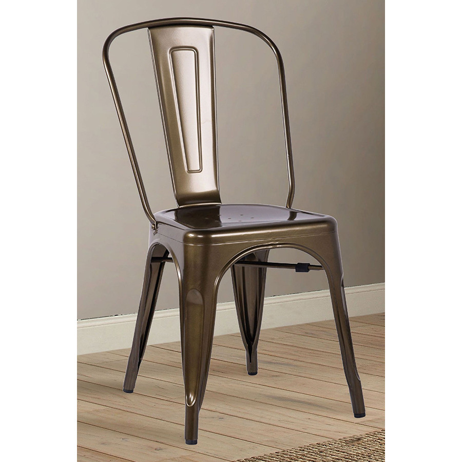 ACME Jakia Side Chair Set of 2 - Bronze