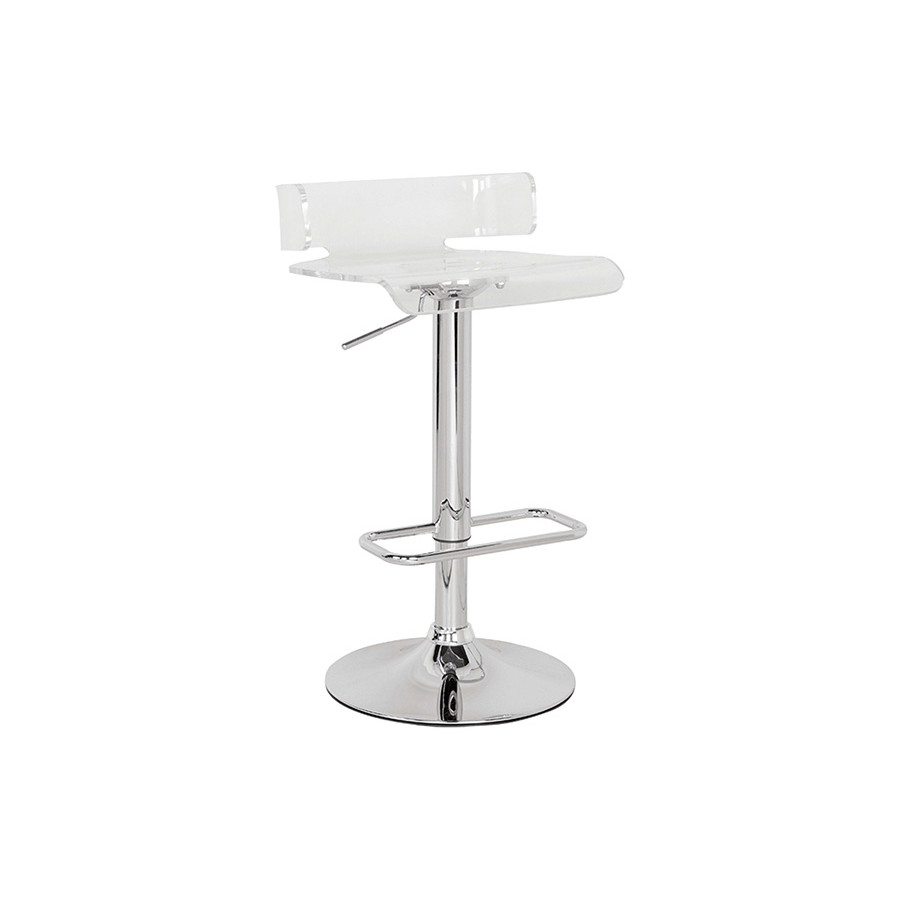 ACME Rania Swivel Adjustable Stool - Clear