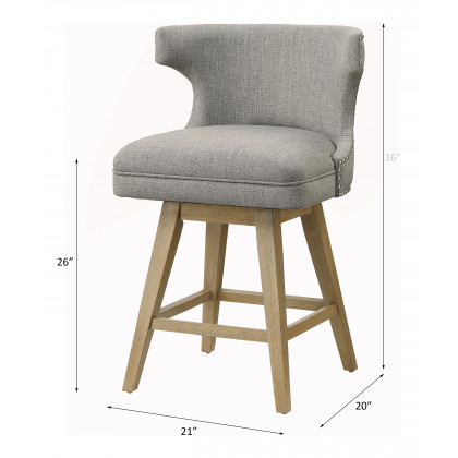 ACME - Everett Counter Height Chair (Set of 2) in Teal Oak
