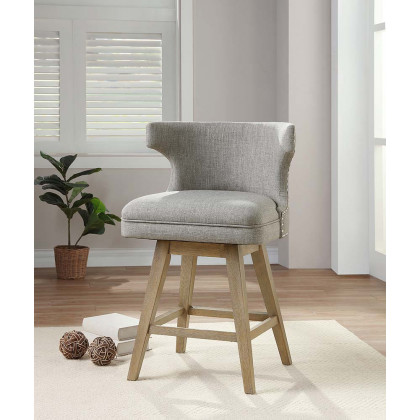 ACME - Everett Counter Height Chair (Set of 2) in Teal Oak