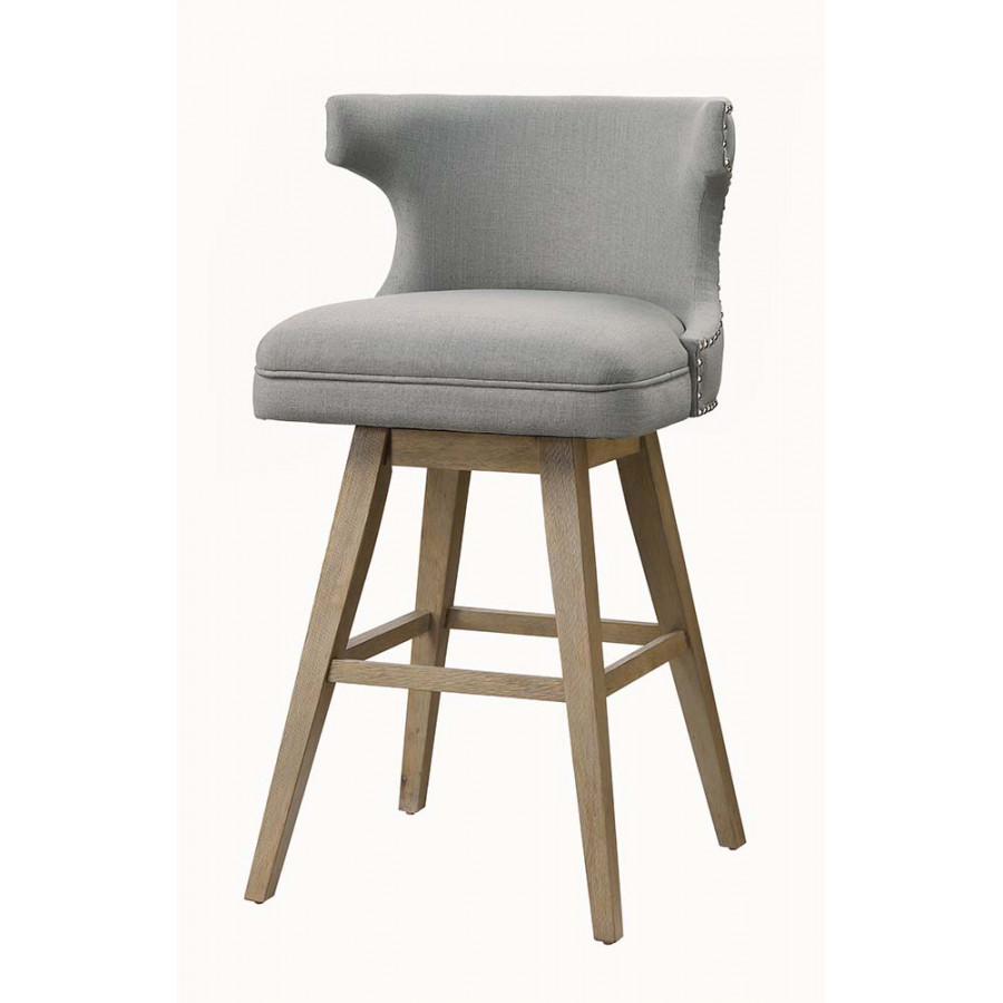 ACME - Everett Bar Chair in Oak