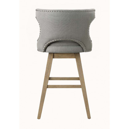 ACME - Everett Bar Chair in Oak