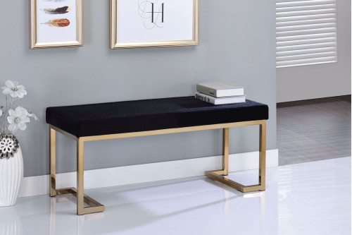 ACME™  - Boice Black and Champagne Bench