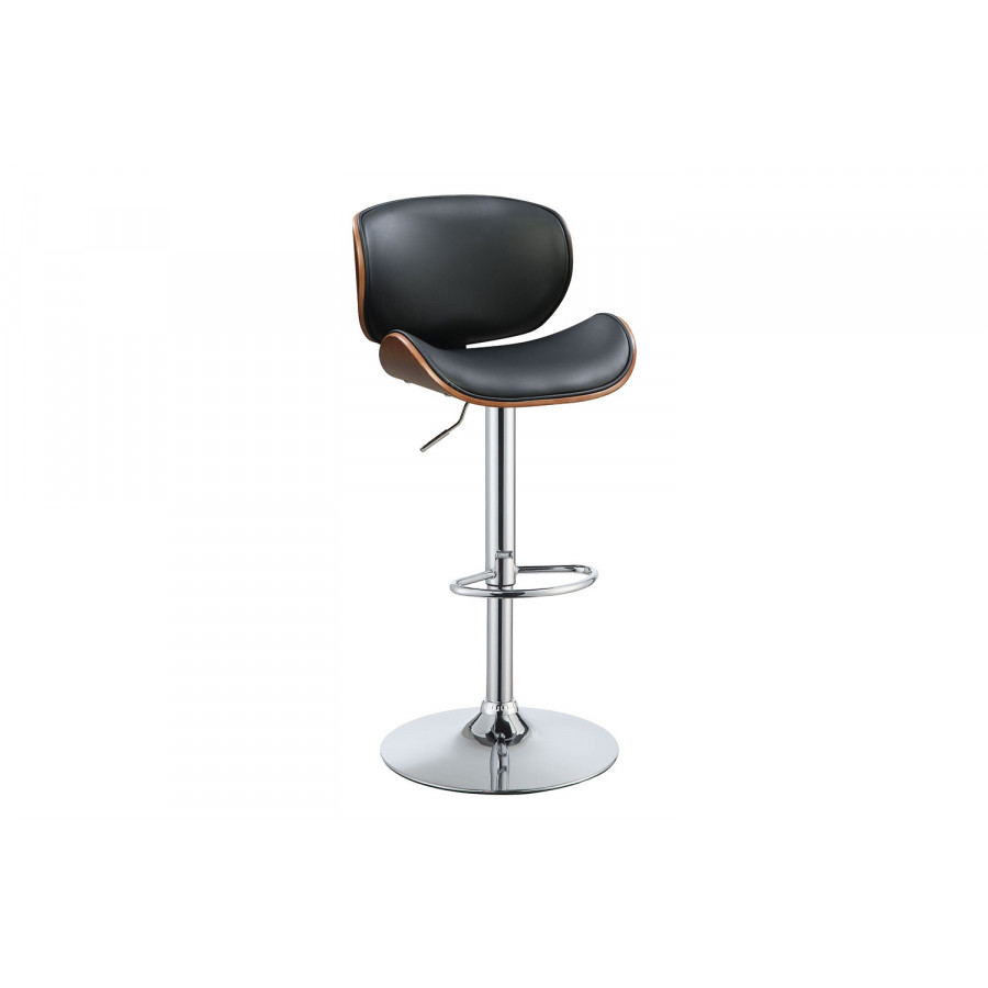 ACME - Camila Adjustable Stool with Swivel in Black/Walnut (96754)