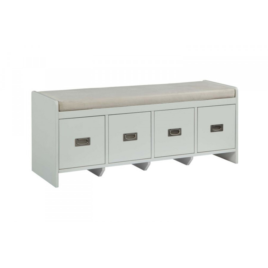 ACME - Berci Bench with Storage in Beige/White