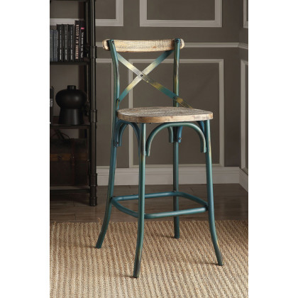 ACME - Zaire Antique Bar Chair