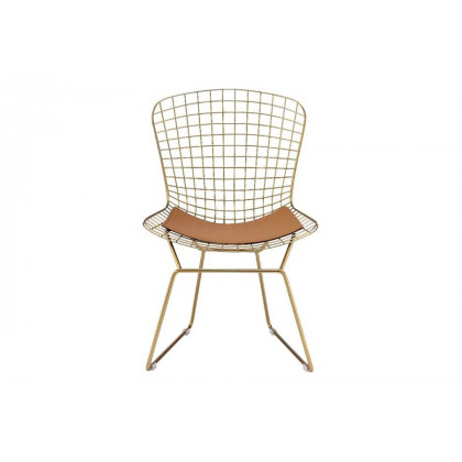 ACME - Achellia Side Chair (Set-2) in Whiskey/Gold