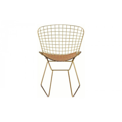 ACME - Achellia Side Chair (Set-2) in Whiskey/Gold