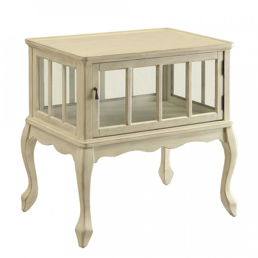ACME Fidelia Accent Table - Antique White